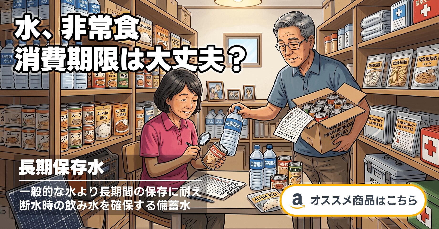 ユアーハイマート-白神山地の5年保存水-2L×6本